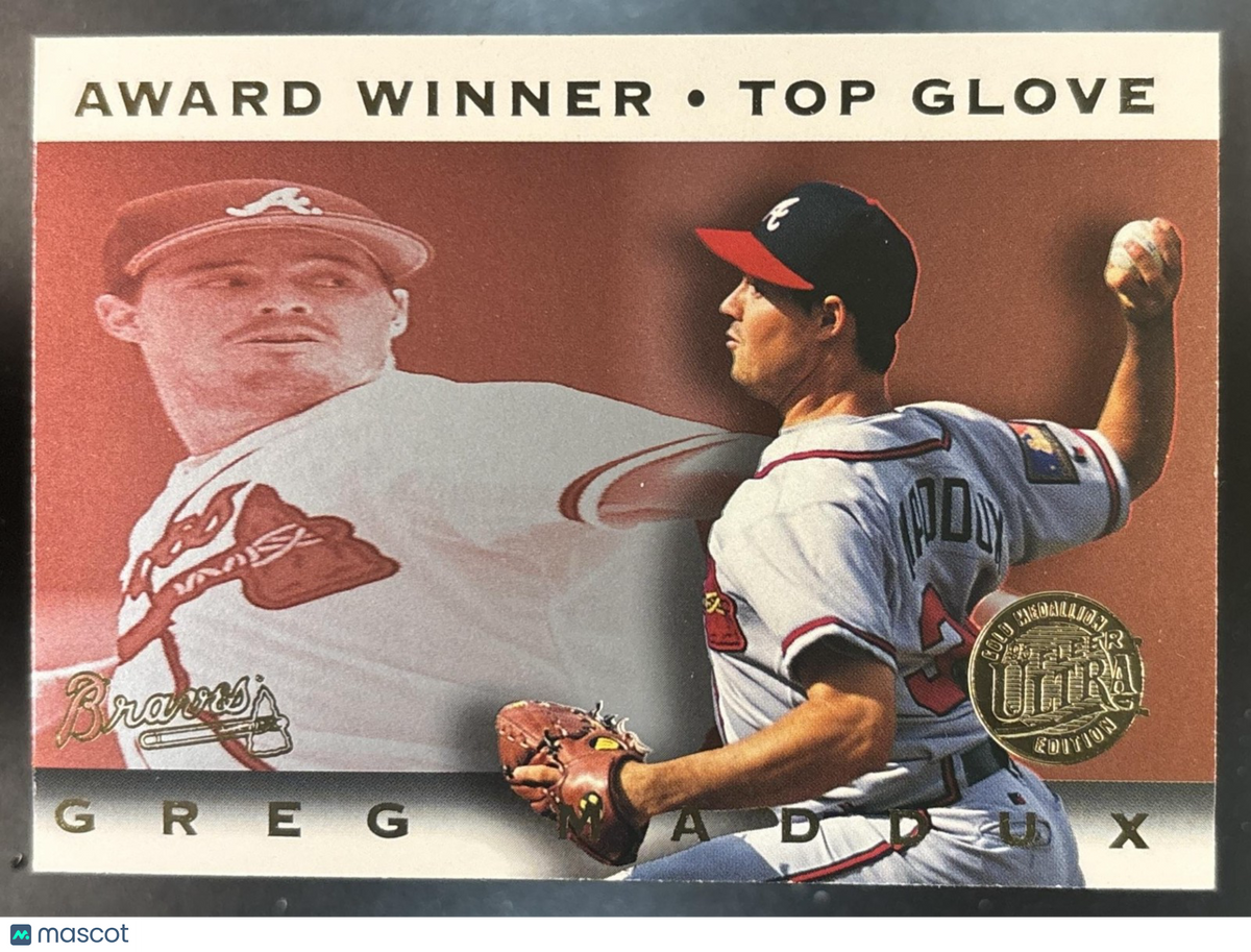1995 Fleer Ultra Greg Maddux Award Winners Gold Medallion #18 Atlanta Braves