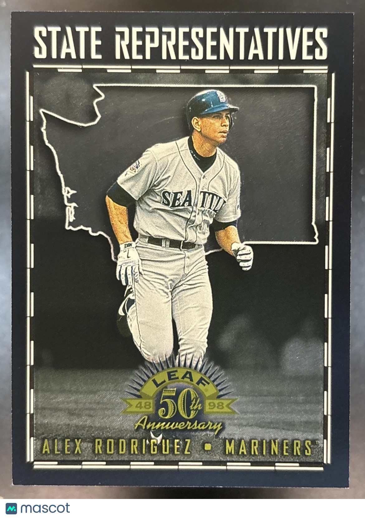 1998 Leaf Alex Rodriguez State Representatives /5000 #3 Seattle Mariners