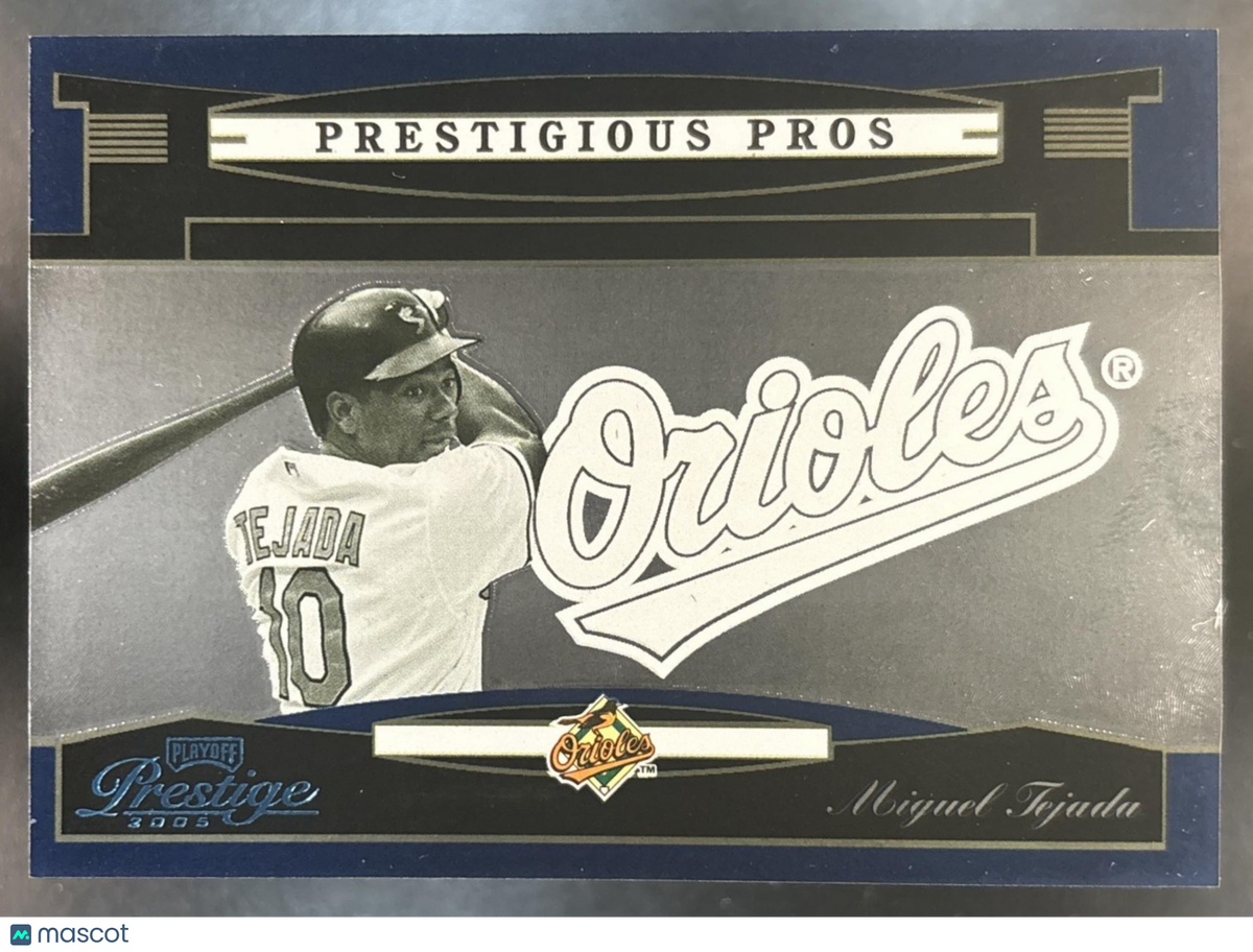 2005 Playoff Prestige Miguel Tejada Prestigious Pros Blue /900 #PP-10 Orioles