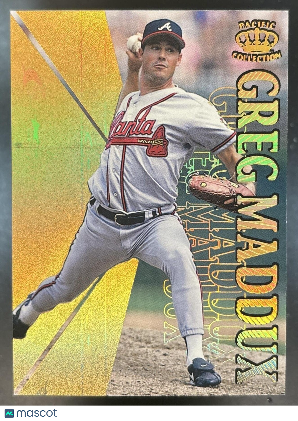 1996 Pacific Crown Collection Greg Maddux Hometown of the Players Atlanta Braves
