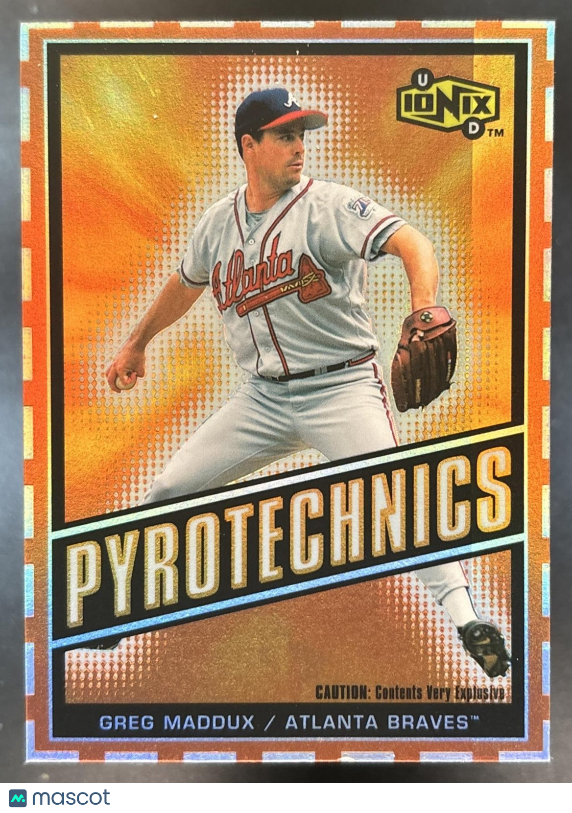 2000 Upper Deck Ionix Greg Maddux Pyrotechnics #P15 Atlanta Braves