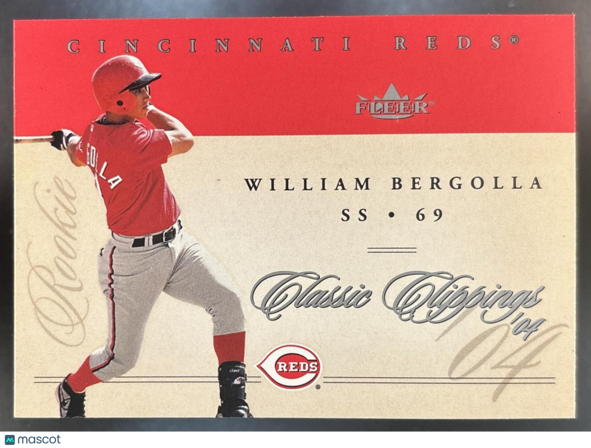 2004 Fleer Classic Clippings William Bergolla /500 #94 RC Cincinnati Reds