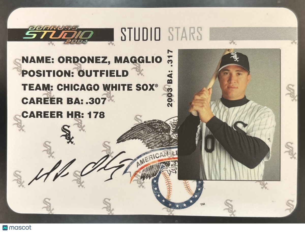 2004 Donruss Studio Magglio Ordonez Stars Platinum /25 #SS-32 Chicago White Sox