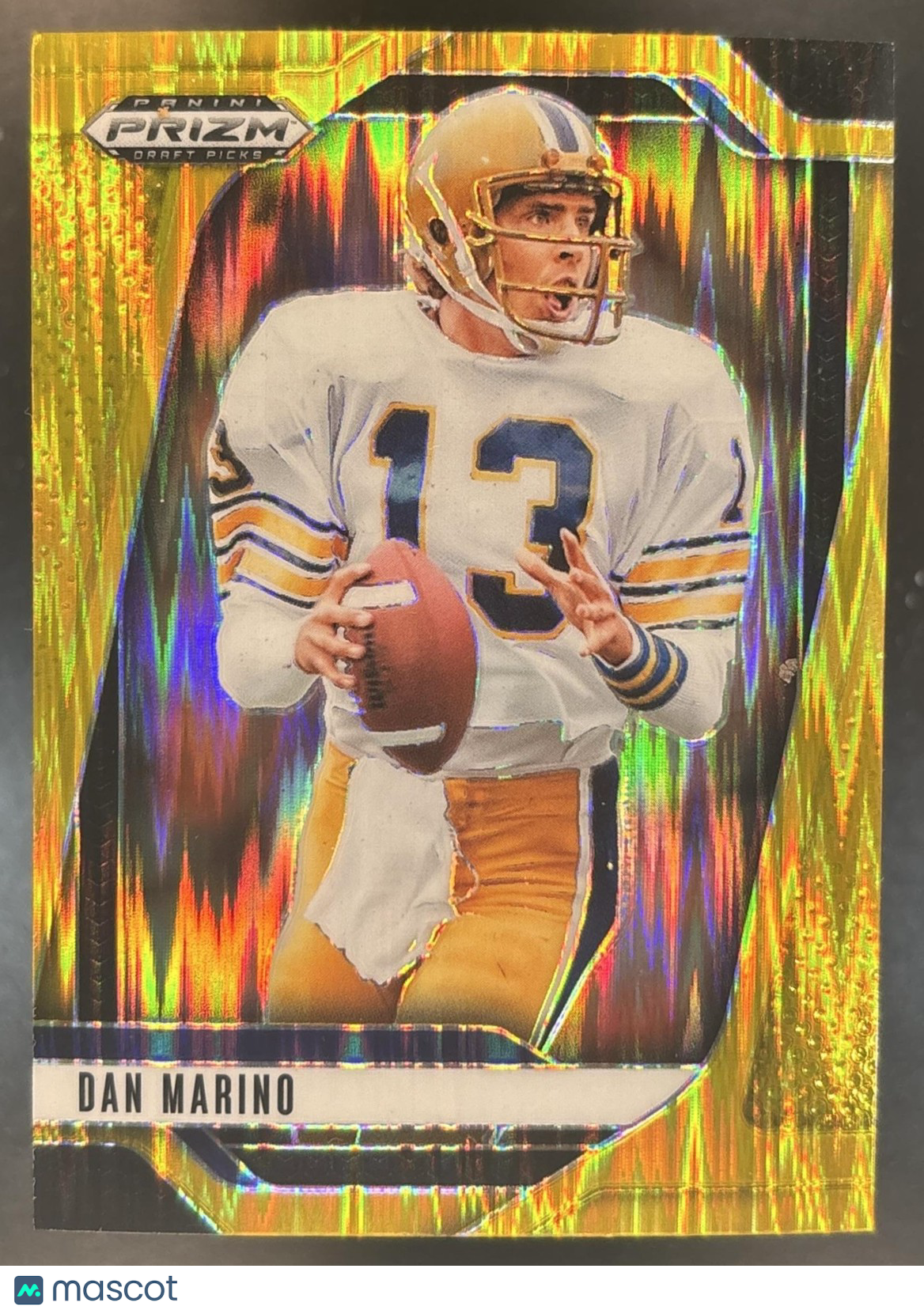2025 Panini Prizm Draft Picks Dan Marino Gold Flash /49 #192 Pittsburgh Panthers