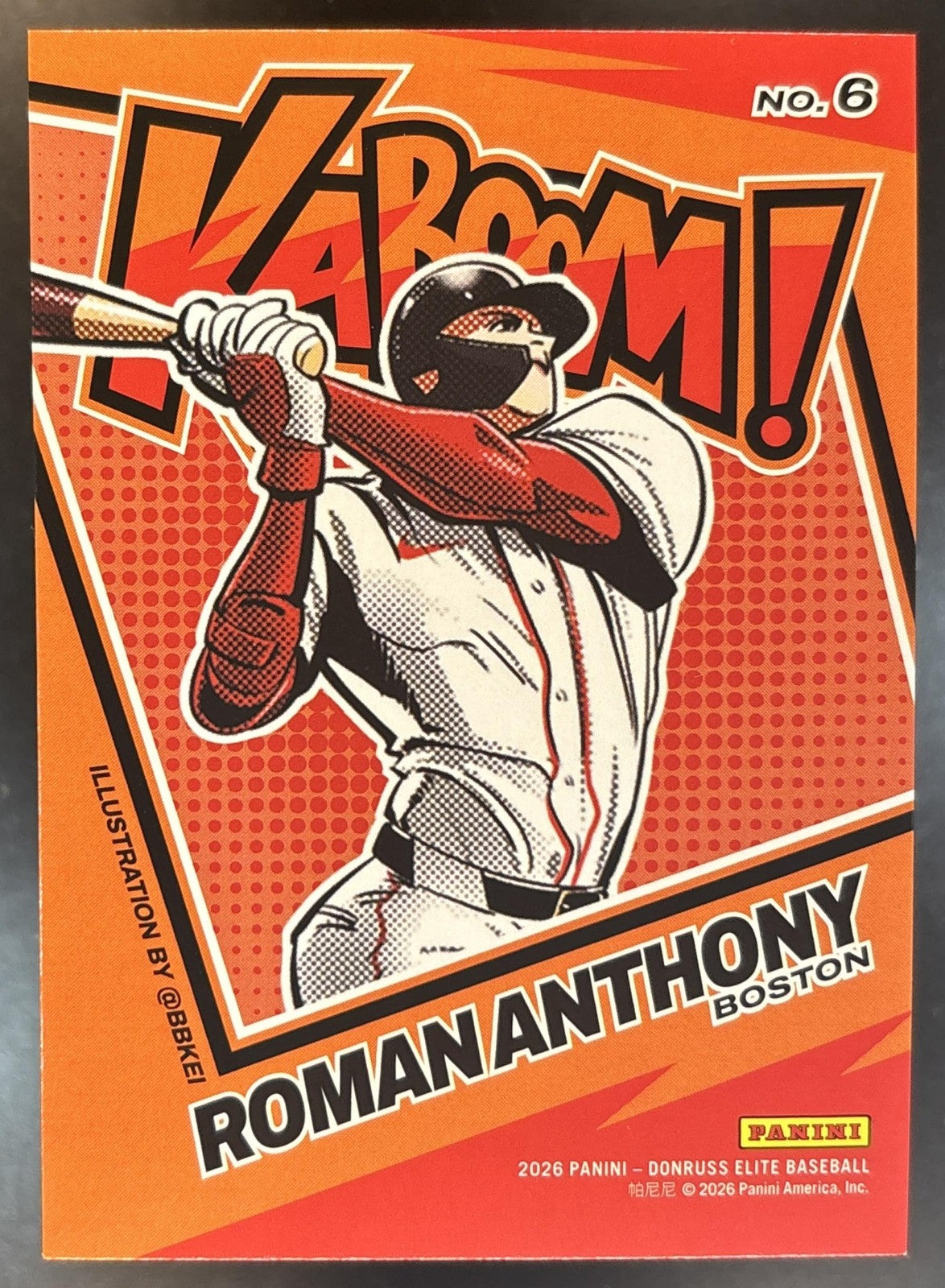 2026 Panini Donruss Elite Roman Anthony Kaboom! #6 Boston Red Sox