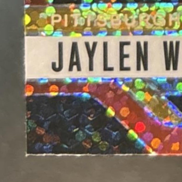 2024 Panini Prizm Jaylen Warren Red Sparkle #242 Pittsburgh Steelers