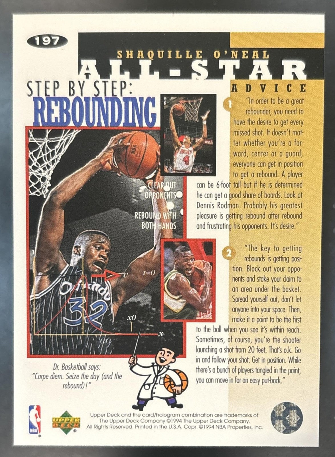 1994-95 Upper Deck Collector's Choice Shaquille O'Neal #197 Orlando Magic