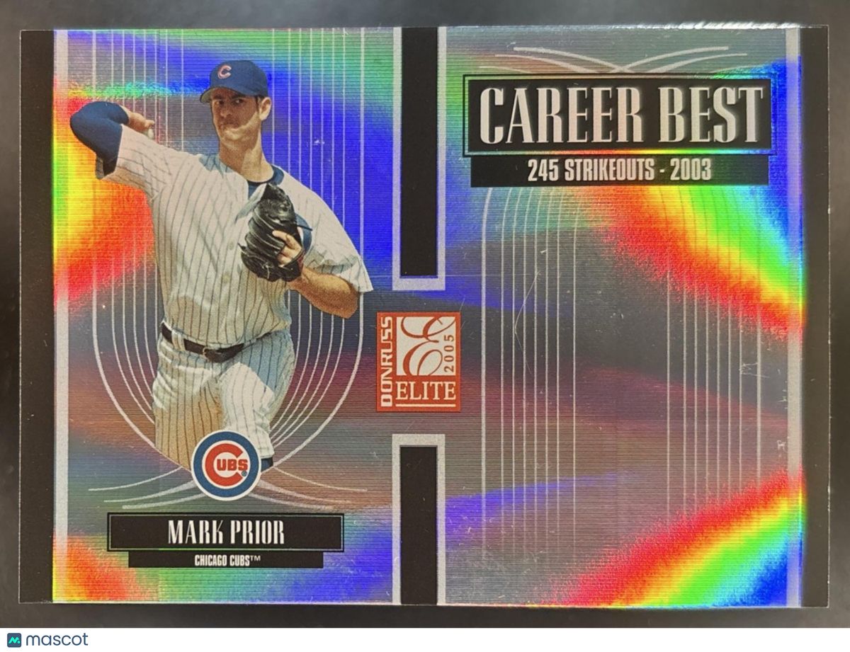 2005 Donruss Elite Mark Prior Career Best /1500 #CB-18 Chicago Cubs