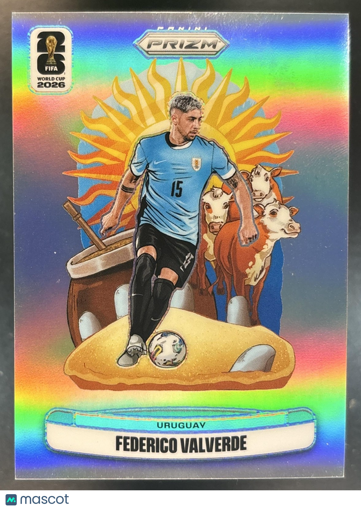 2026 Panini Prizm World Cup Federico Valverde National Landmarks #4 SSP Uruguay