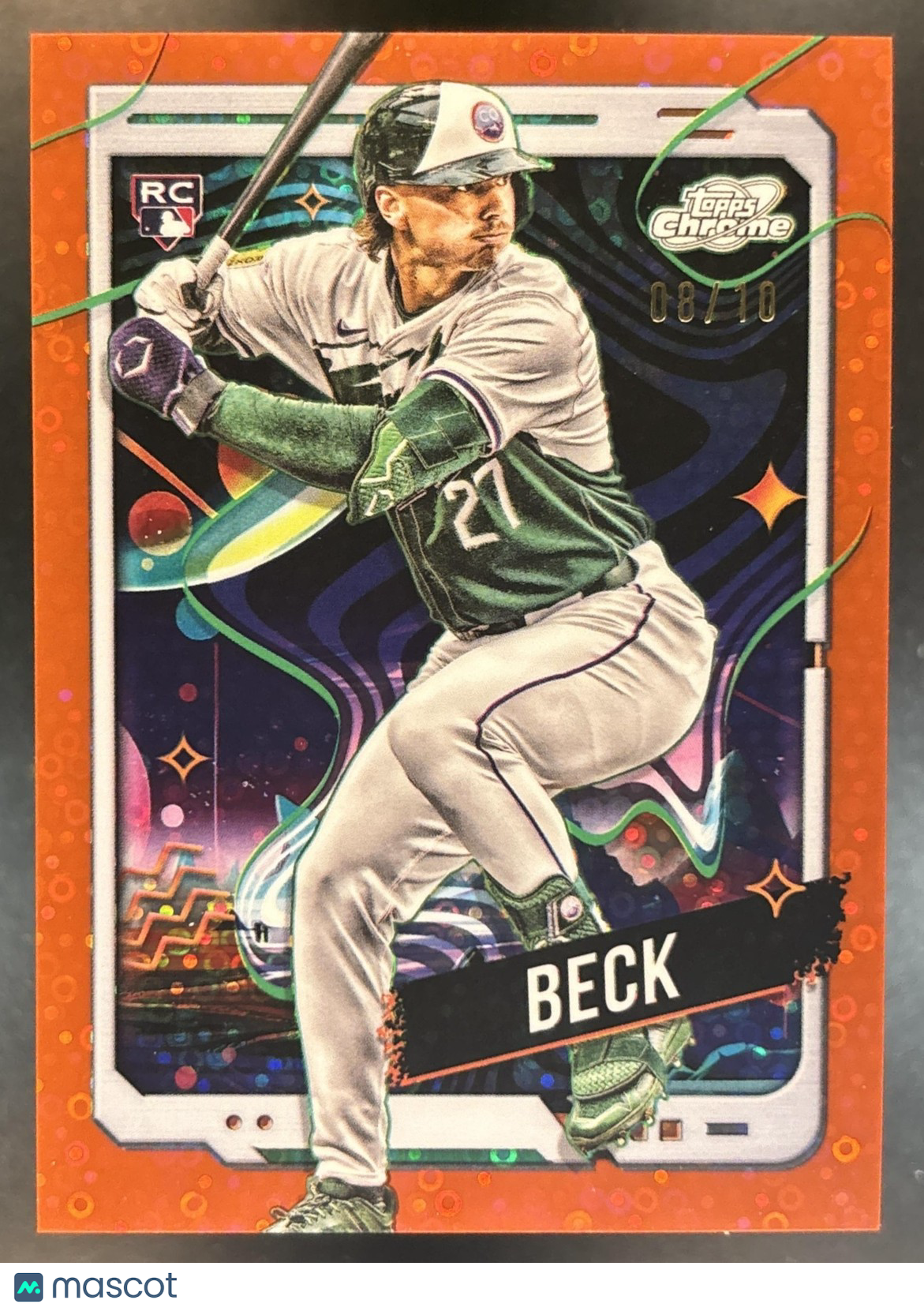 2024 Topps Cosmic Chrome Jordan Beck Lunar Eclipse /10 #180 RC Colorado Rockies