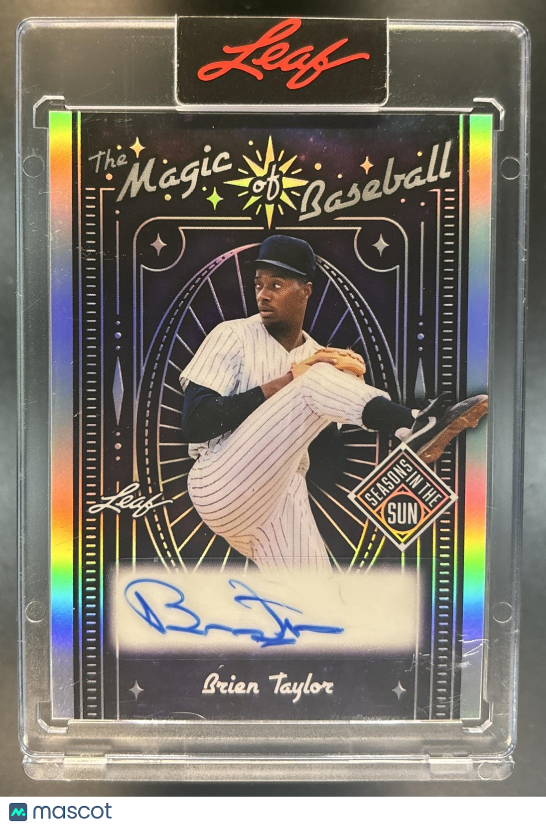 2026 Leaf Seasons in the Sun Brien Taylor The Magic of Baseball Auto Silver /35