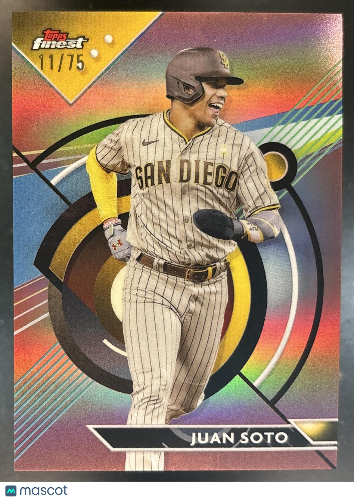 2023 Topps Finest Juan Soto Rose Gold Refractor /75 #94 San Diego Padres