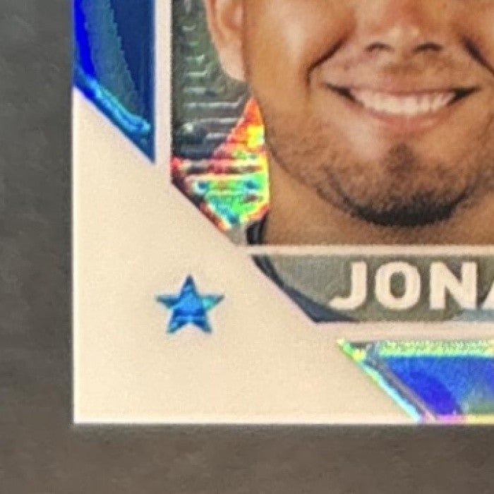 2023 Topps Chrome Jonathan Aranda Auto Blue Ray Wave /150 RC Tampa Bay Rays