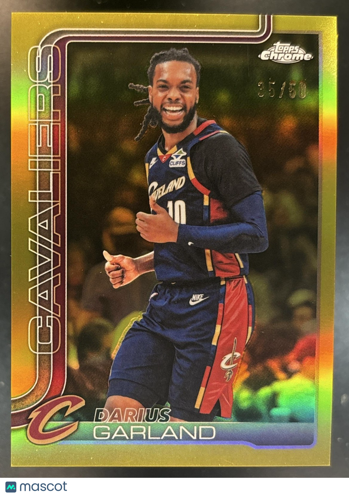 2025-26 Topps Chrome Update Darius Garland Gold /50 #32 Cleveland Cavaliers