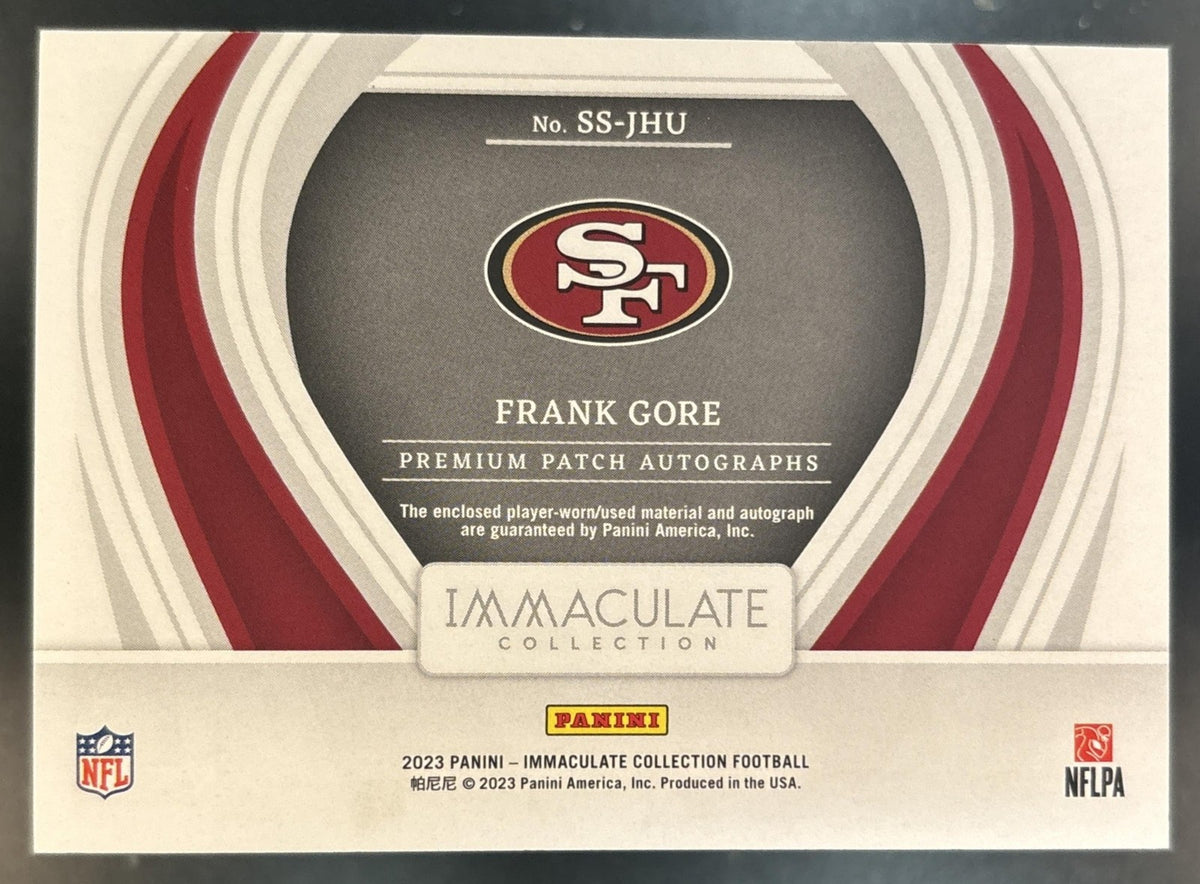 2023 Immaculate Collection Frank Gore Premium Patch Auto /99 MEM 49ers