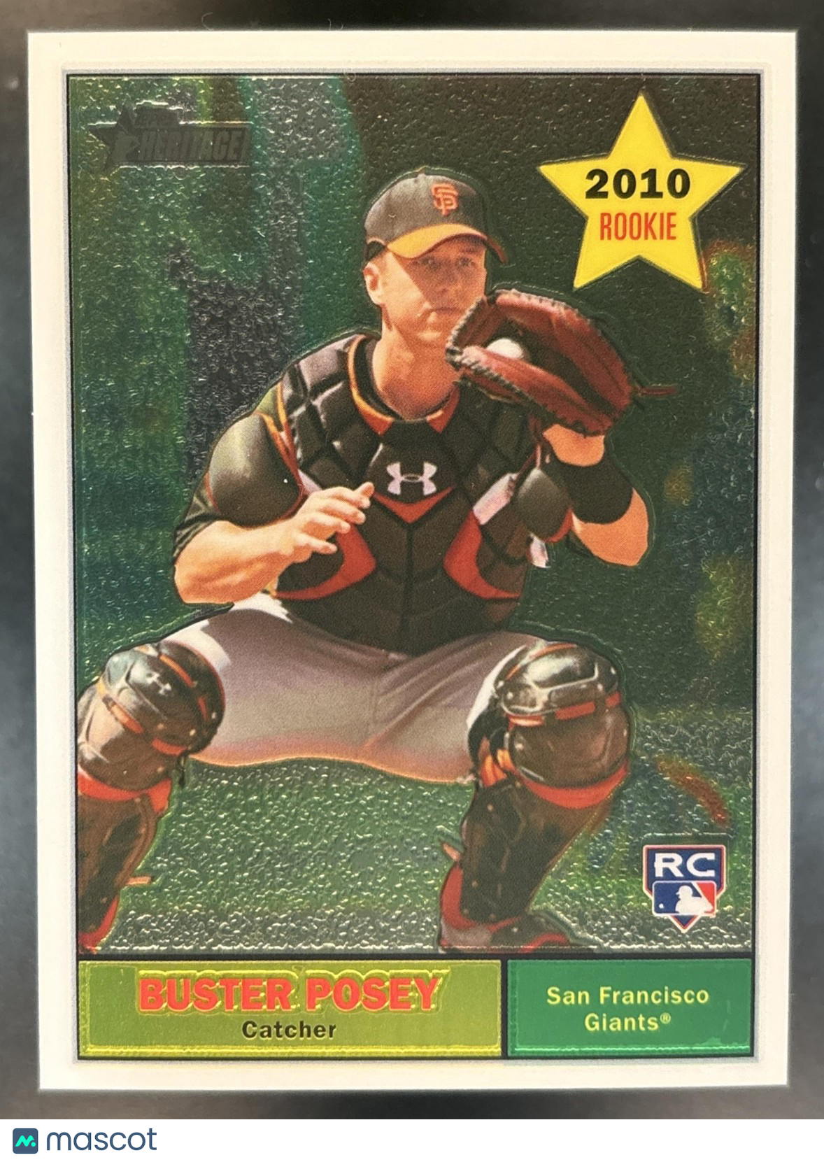 2010 Topps Heritage Buster Posey Chrome 1111/1961 #C33 RC San Francisco Giants