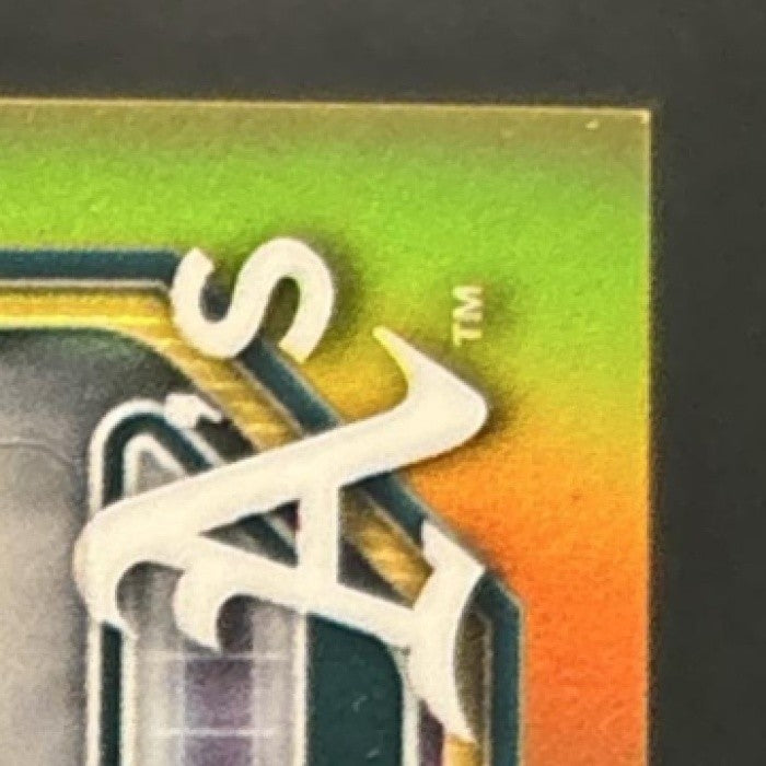 2026 Bowman Chrome Leo De Vries Jumbo Auto Relic Gold /50 MEM SP Athletics
