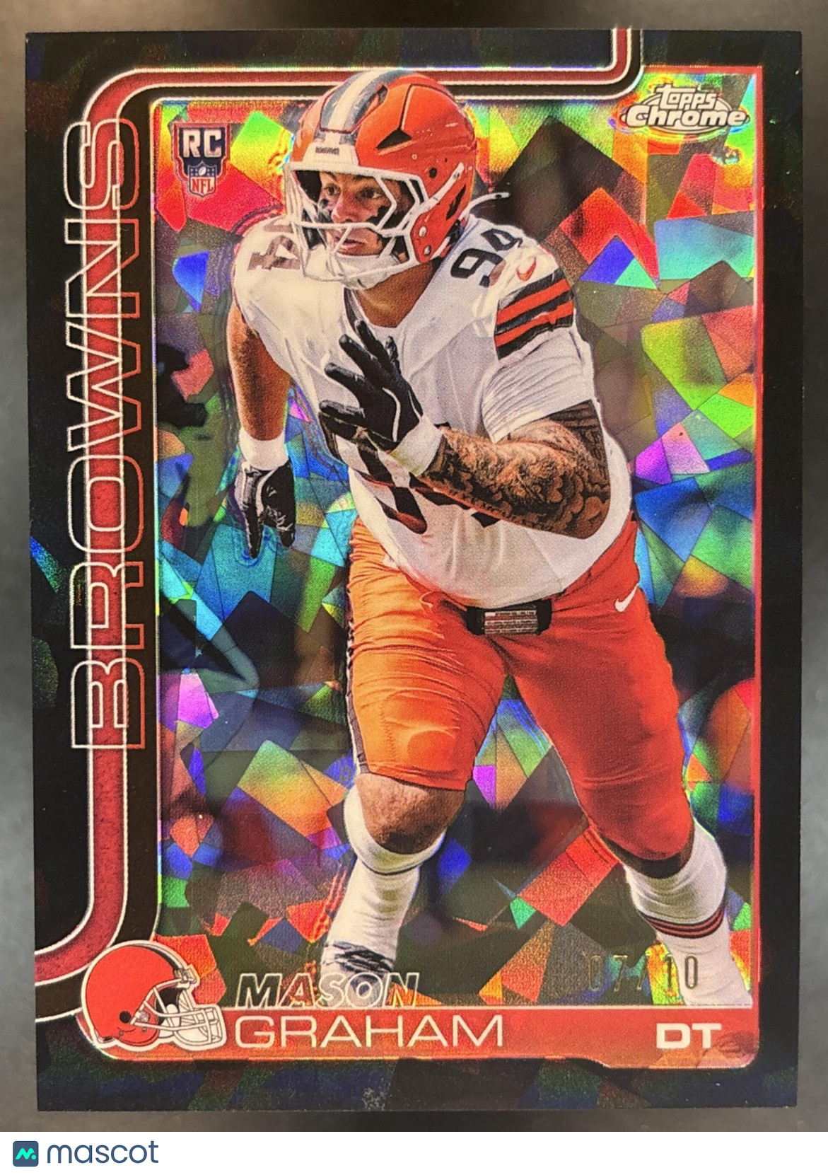 2025 Topps Chrome Sapphire Mason Graham Black /10 #302 RC Cleveland Browns