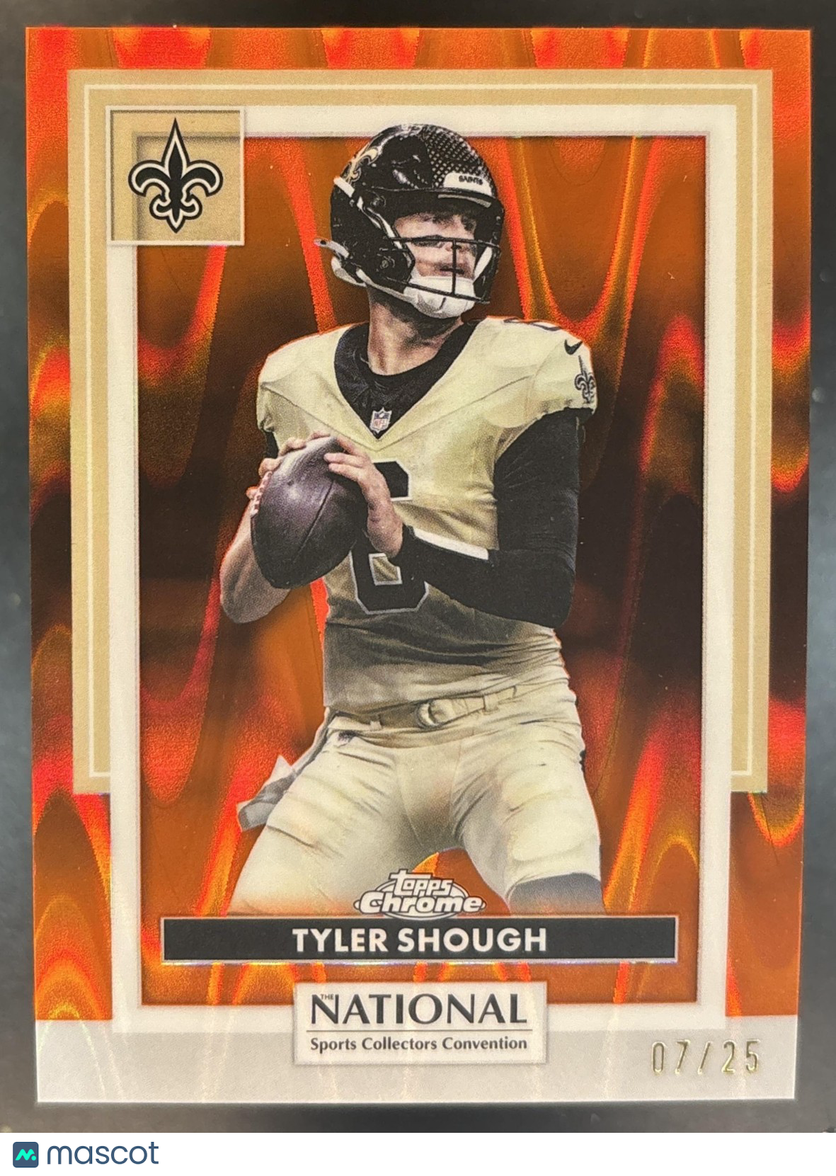 2026 Topps NSCC Collection Tyler Shough NFL Orange Raywave /25 #NFL-27