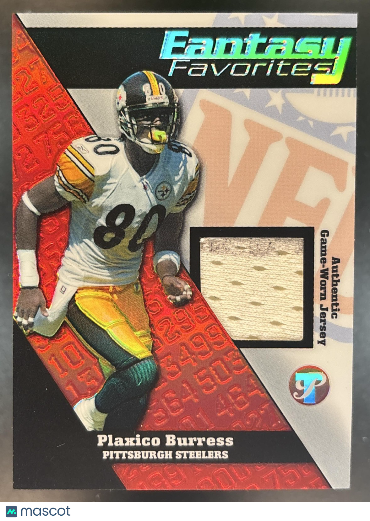 2004 Topps Pristine Plaxico Burress Fantasy Favorites Jersey Refractor /25