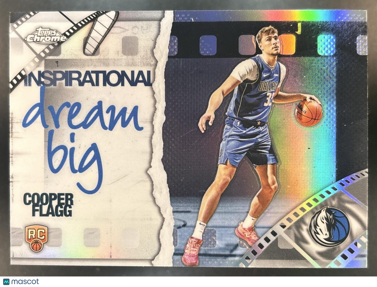 2025-26 Topps Chrome Cooper Flagg Inspirational Refractor RC Dallas Mavericks
