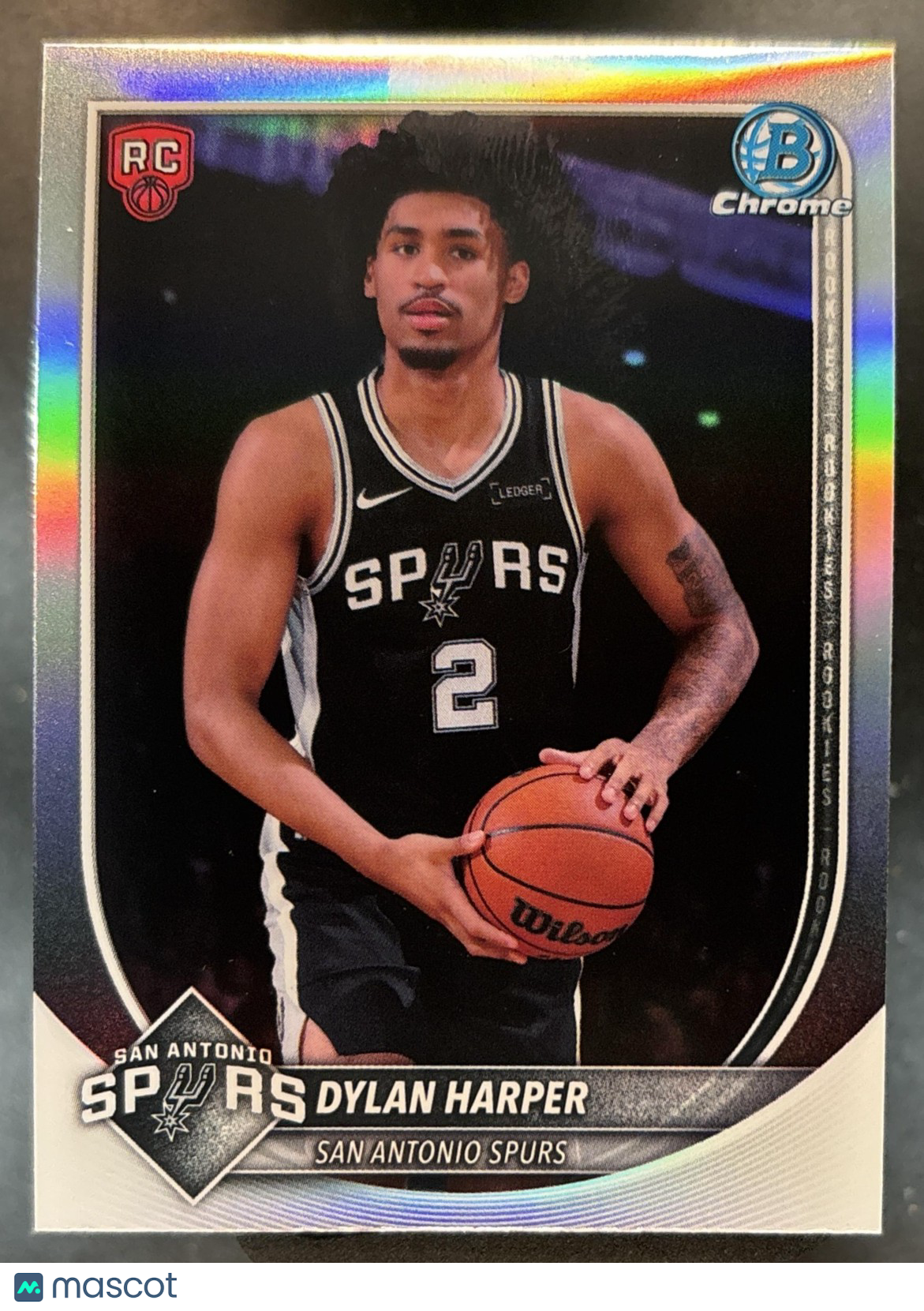2025-26 Bowman Dylan Harper Chrome Red Rookie Variation SP RC San Antonio Spurs