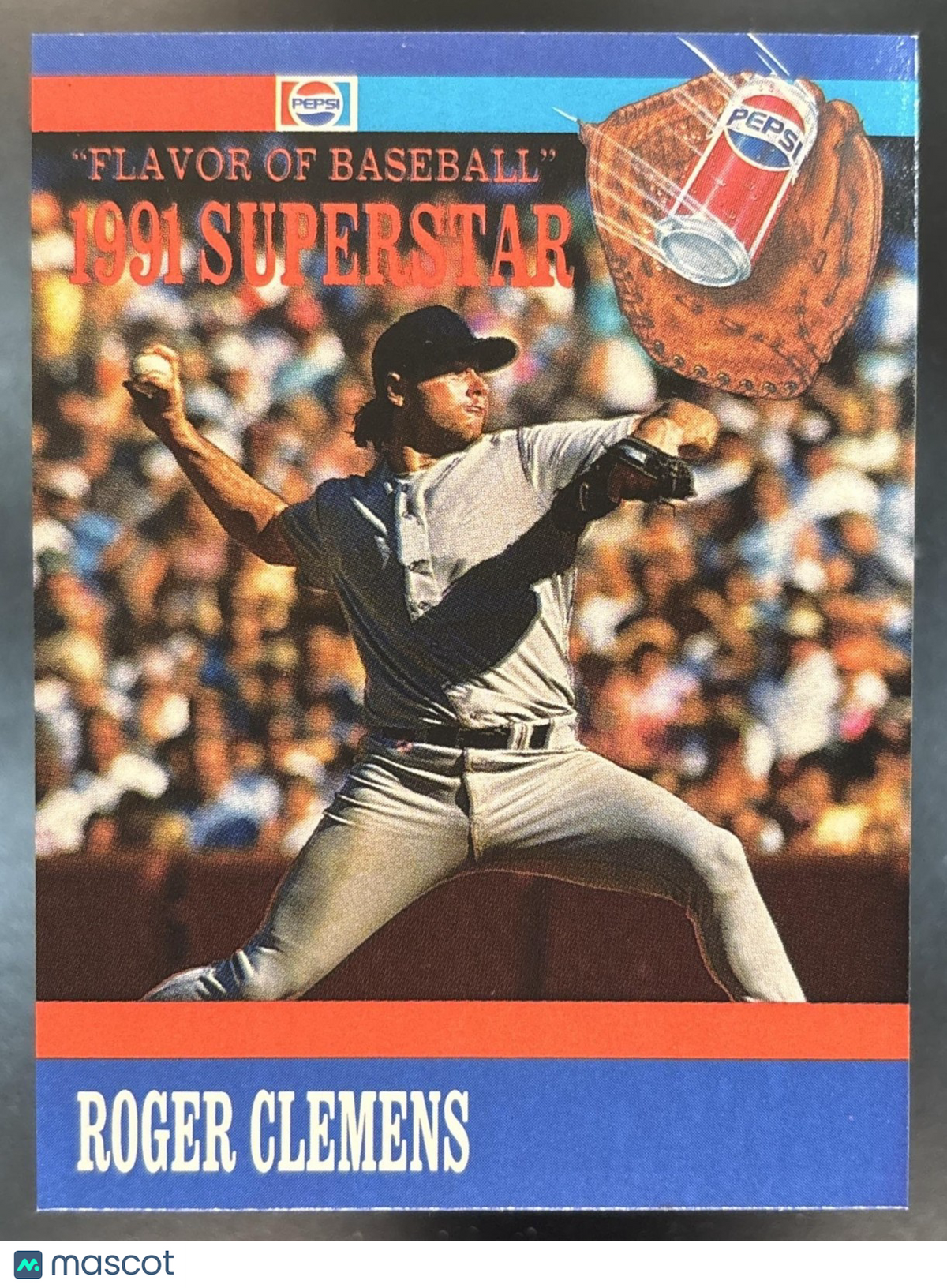 1991 Pepsi Flavor of Baseball Superstars #6 Roger Clemens