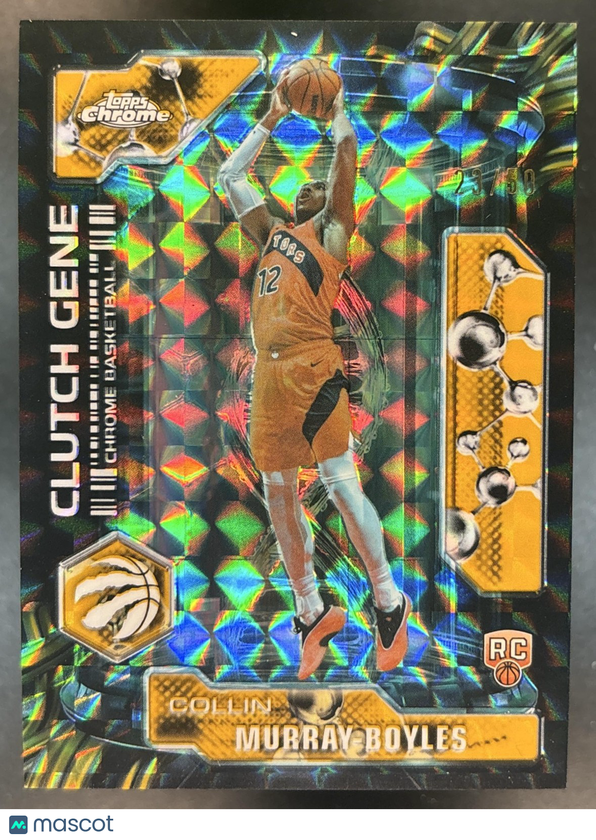 2025-26 Topps Chrome Update Collin Murray-Boyles Clutch Gene Gold Geometric /50