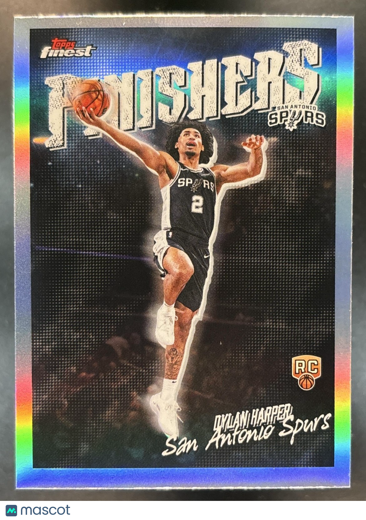 2025-26 Topps Finest Dylan Harper Finishers Refractor #FI-9 RC San Antonio Spurs