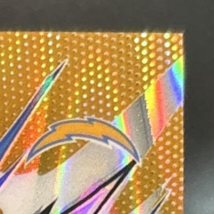 2025 Topps Resurgence Omarion Hampton Gold Power Surge AUTO /50 #150 RC Chargers