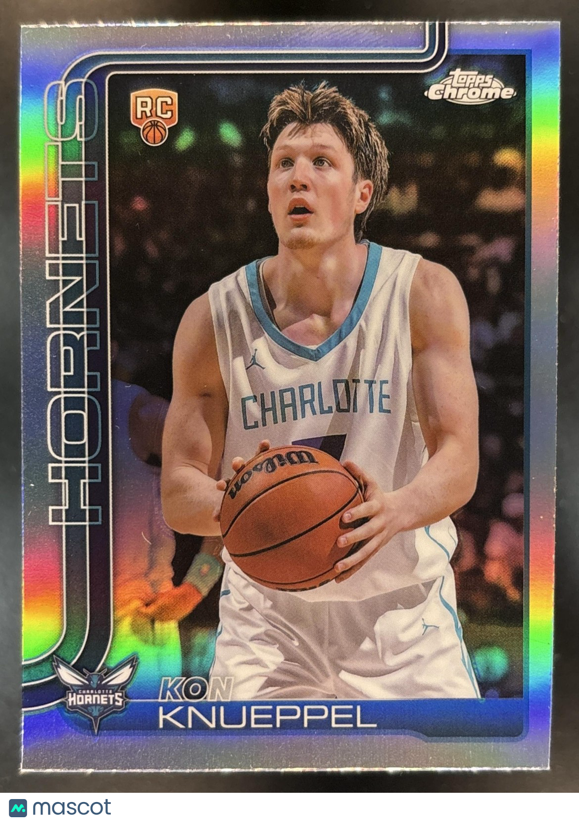 2025-26 Topps Chrome Kon Knueppel Refractor #254 RC Hornets