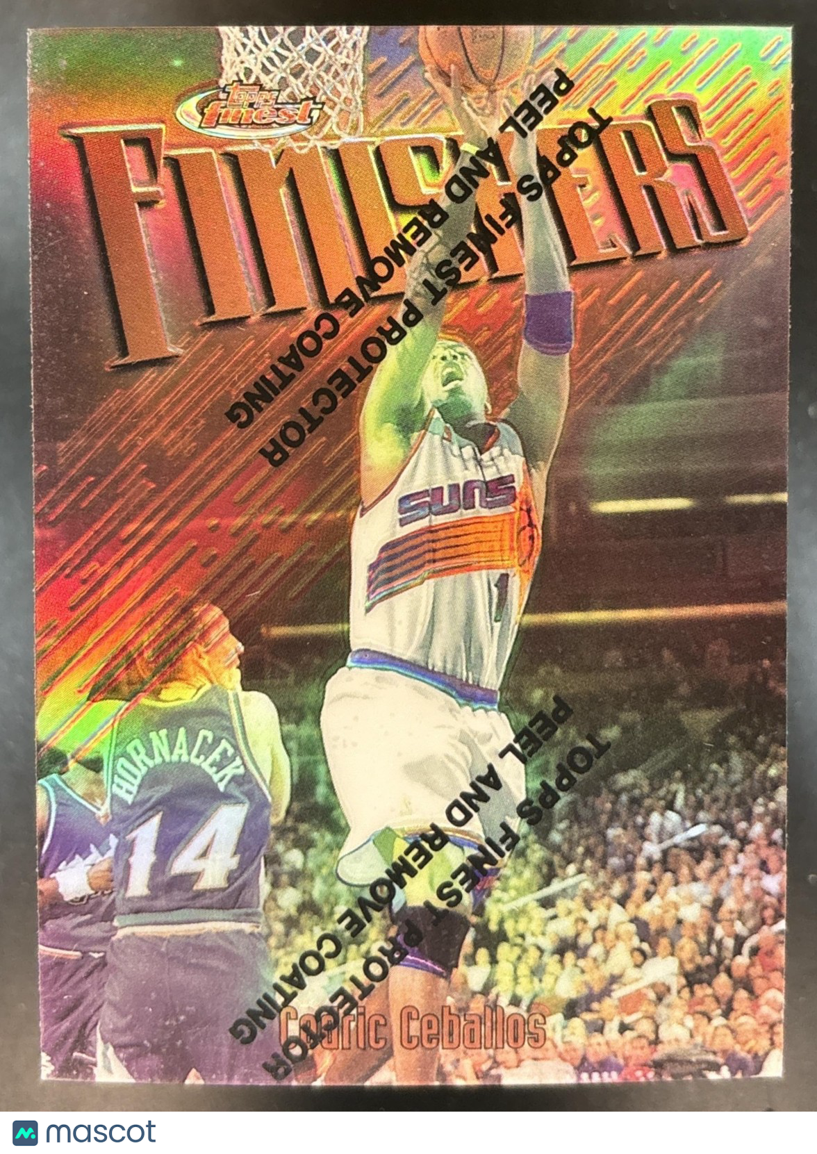 1997-98 Topps Finest Cedric Ceballos Refractor #10 Bronze Phoenix Suns