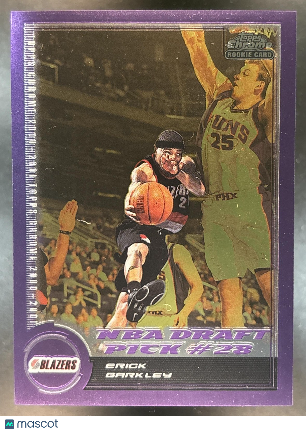 2000-01 Topps Chrome Erick Barkley /1999 #174 RC Portland Trail Blazers