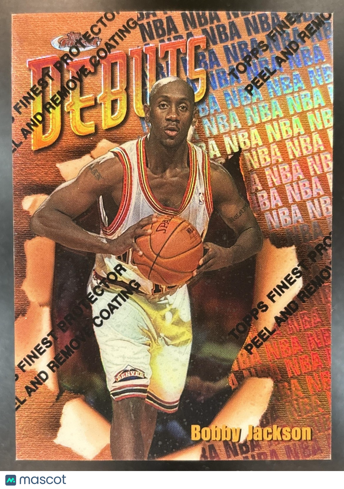 1997-98 Topps Finest Bobby Jackson Refractor #111 RC Bronze Denver Nuggets