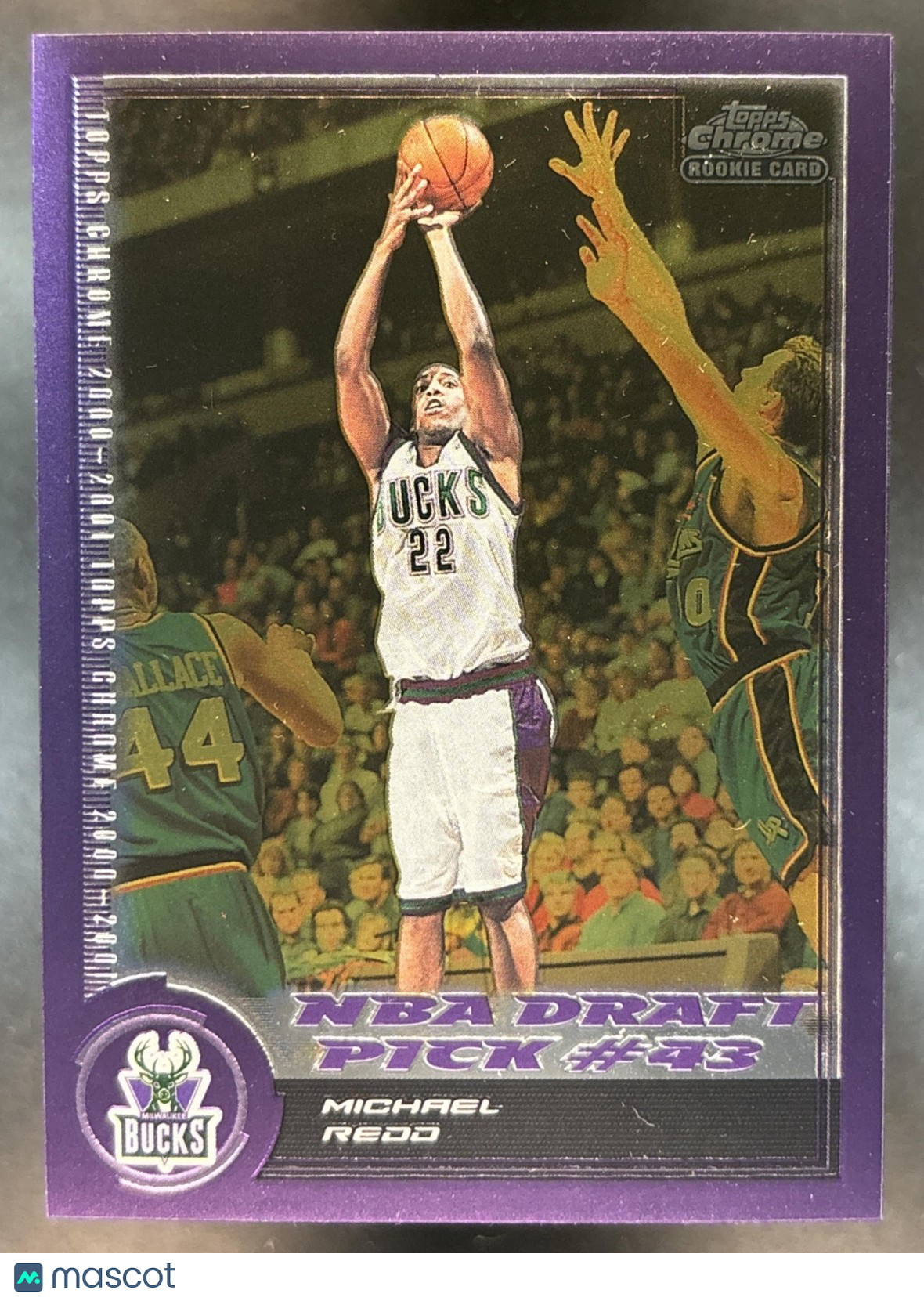 2000-01 Topps Chrome Brian Cardinal /1999 #177 RC Detroit Pistons