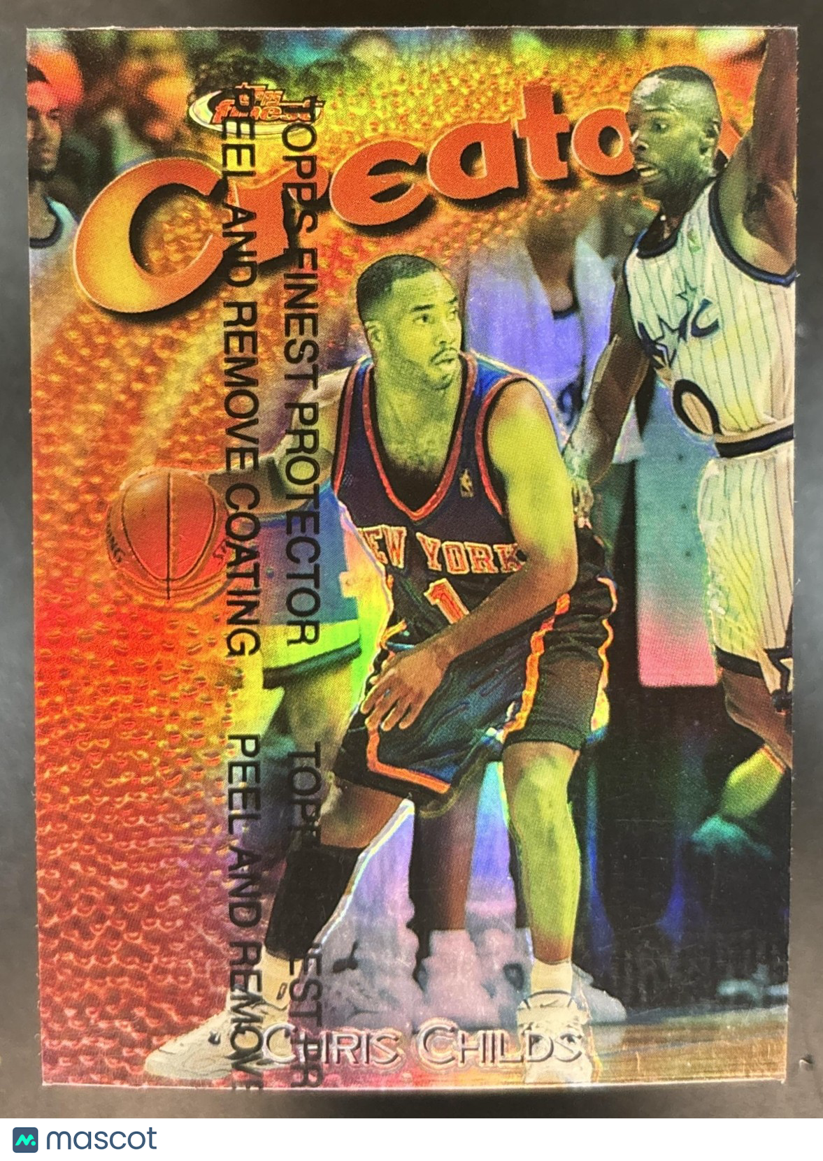 1997-98 Topps Finest Chris Childs Refractor #251 Bronze New York Knicks