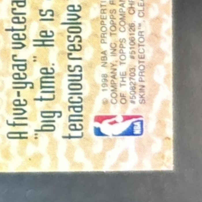 1997-98 Topps Finest Chris Childs Refractor #251 Bronze New York Knicks