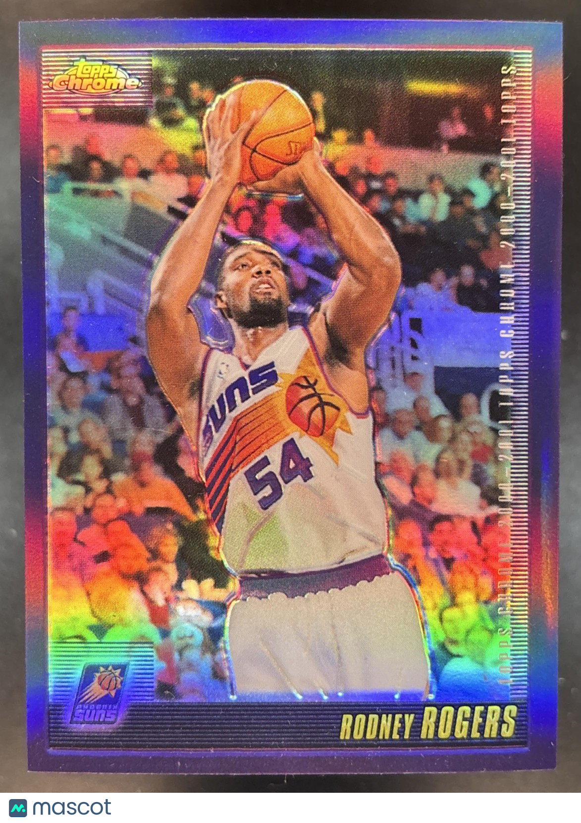 2000-01 Topps Chrome Rodney Rogers Refractor #84 Phoenix Suns