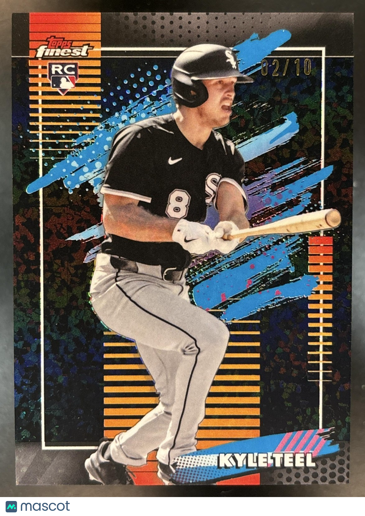 2026 Topps Finest Kyle Teel Uncommon Black Mini-Diamond /10 #193 RC White Sox