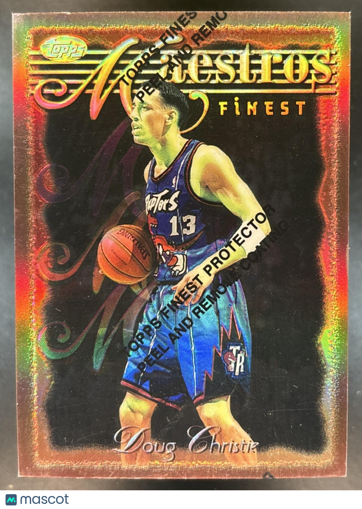 1996-97 Topps Finest Doug Christie Bronze Refractor #61 Toronto Raptors