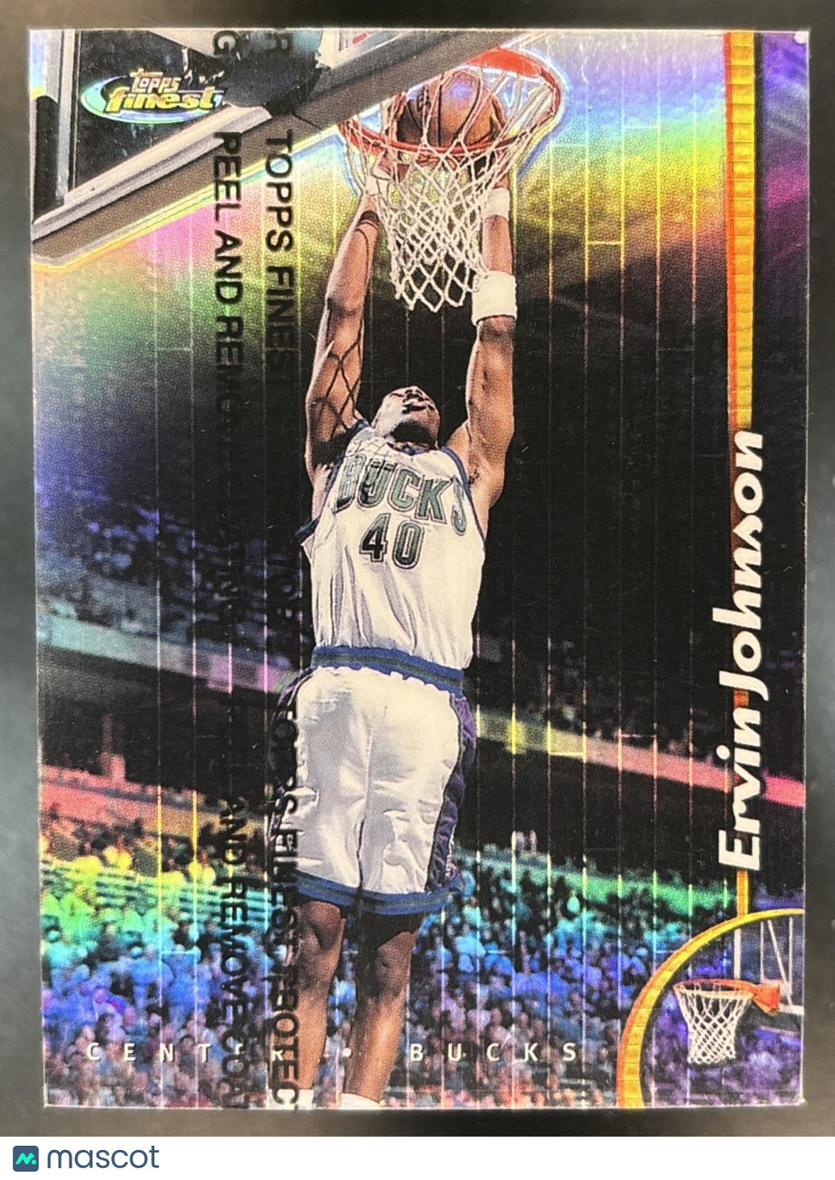 1998-99 Topps Finest Ervin Johnson Refractor #214 Milwaukee Bucks