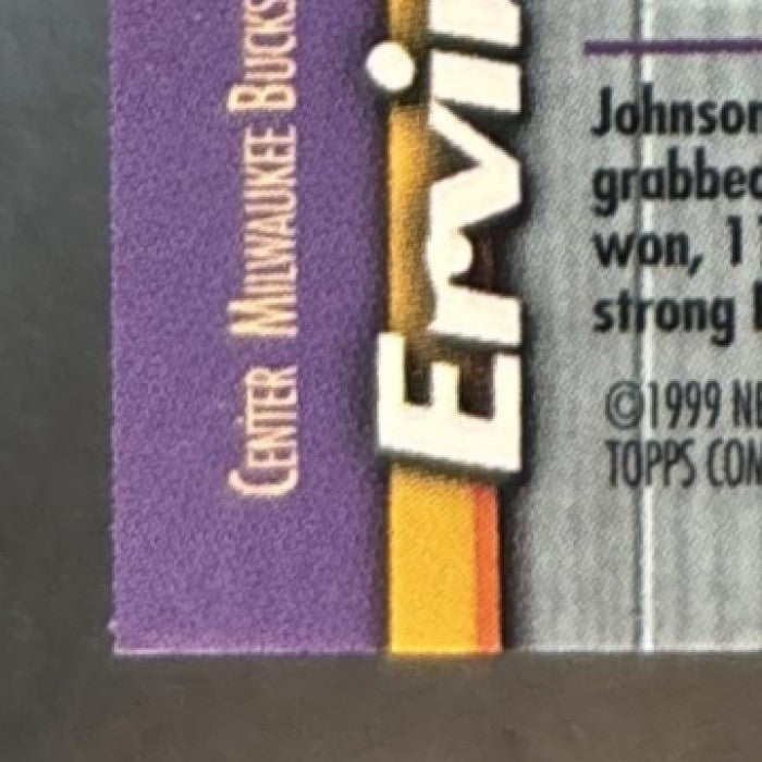 1998-99 Topps Finest Ervin Johnson Refractor #214 Milwaukee Bucks