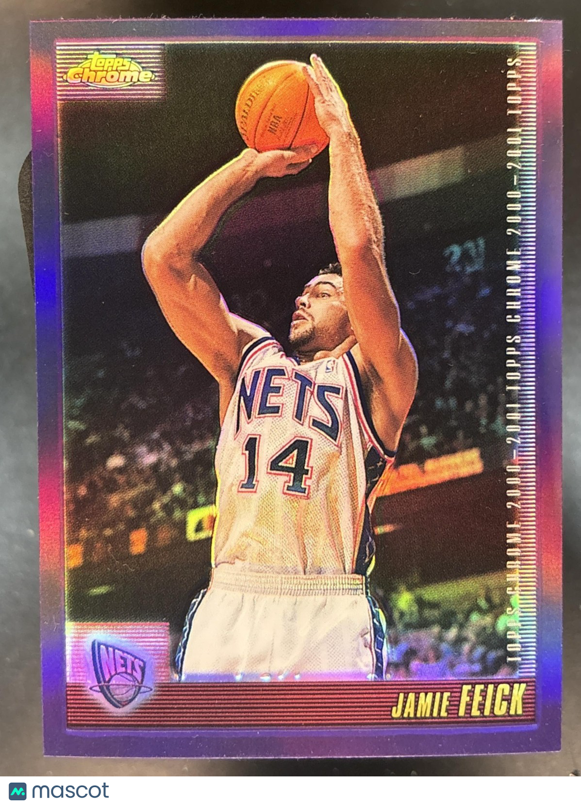 2000-01 Topps Chrome Jamie Feick Refractor #4 New Jersey Nets