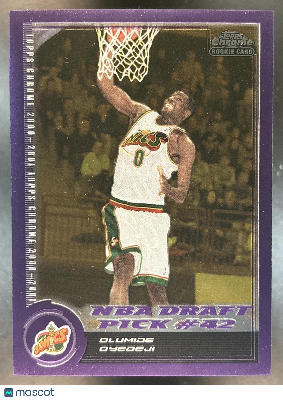2000-01 Topps Chrome Olumide Oyedeji /1999 #191 RC Seattle SuperSonics