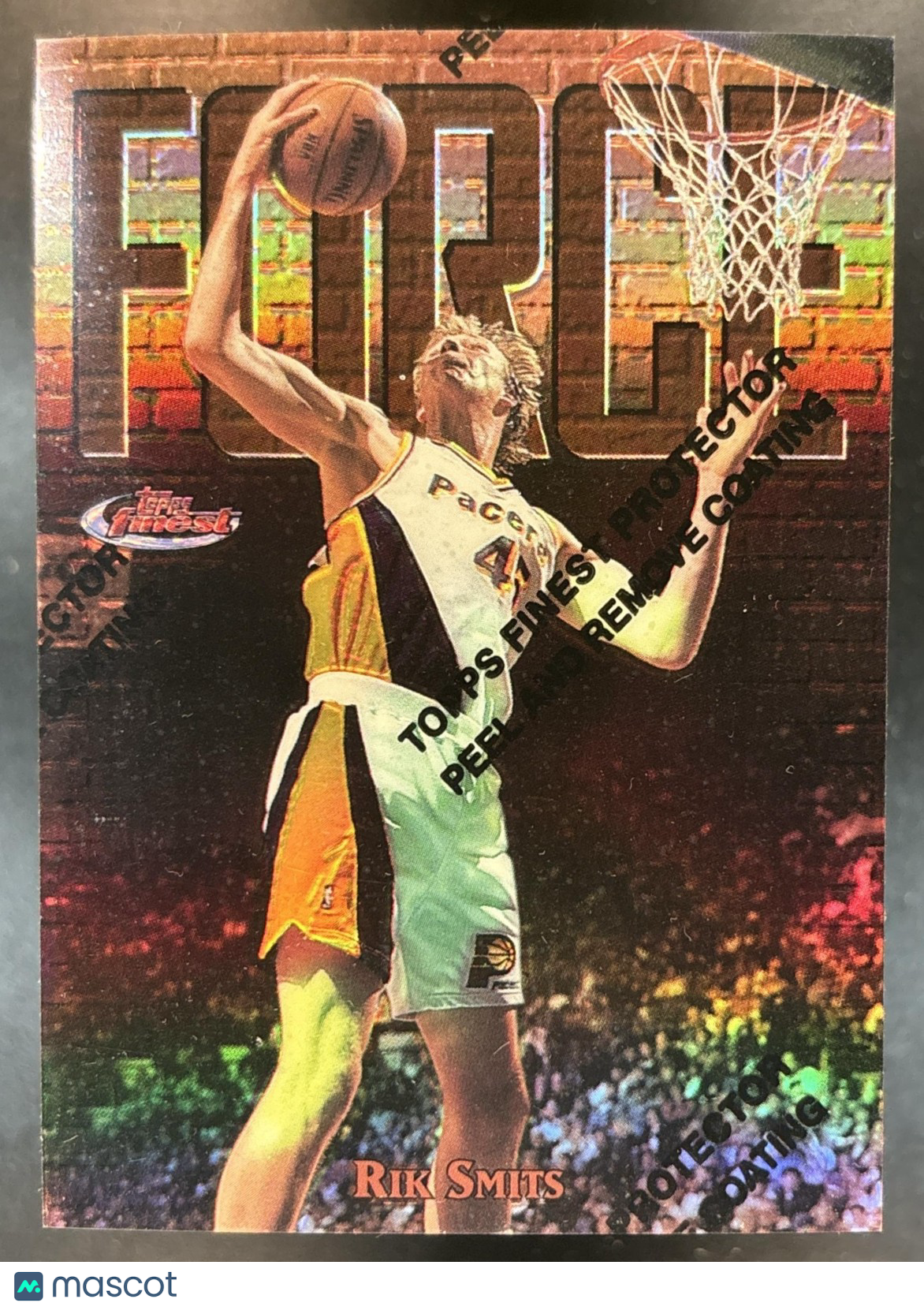 1997-98 Topps Finest Rik Smits Refractor #4 Bronze Indiana Pacers