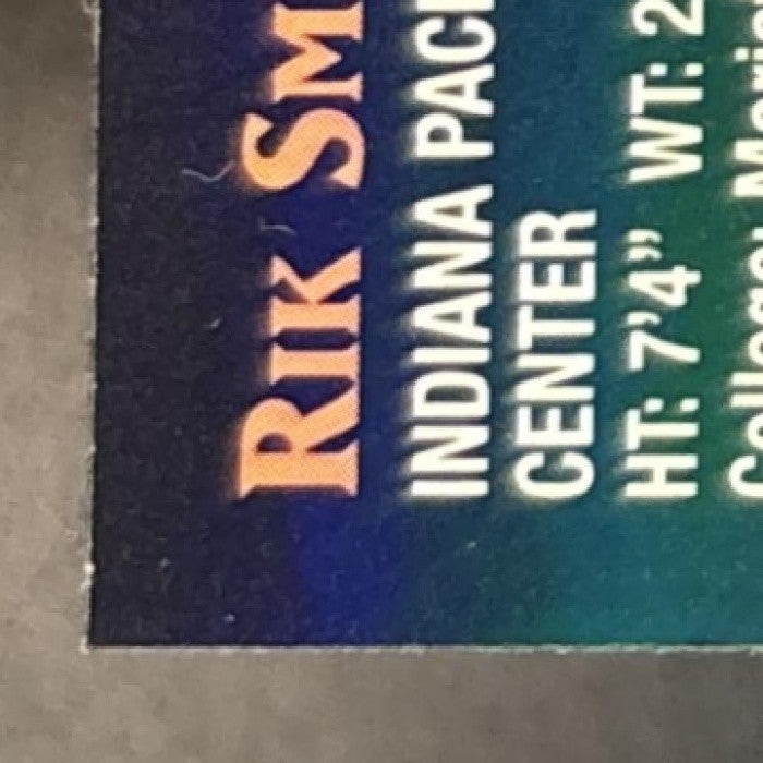 1997-98 Topps Finest Rik Smits Refractor #4 Bronze Indiana Pacers