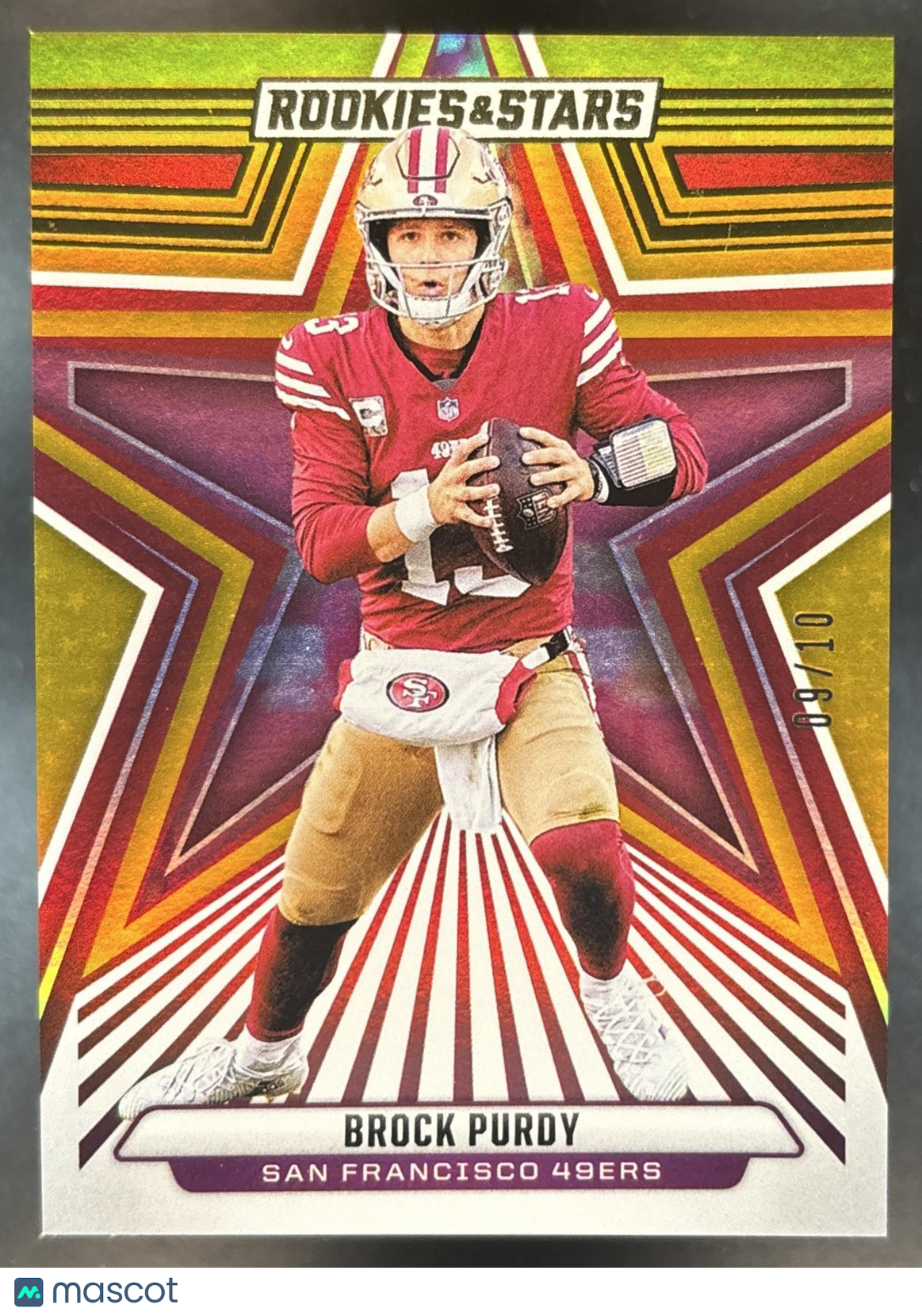 2024 Panini Rookies & Stars Brock Purdy Gold /10 #82 San Francisco 49ers