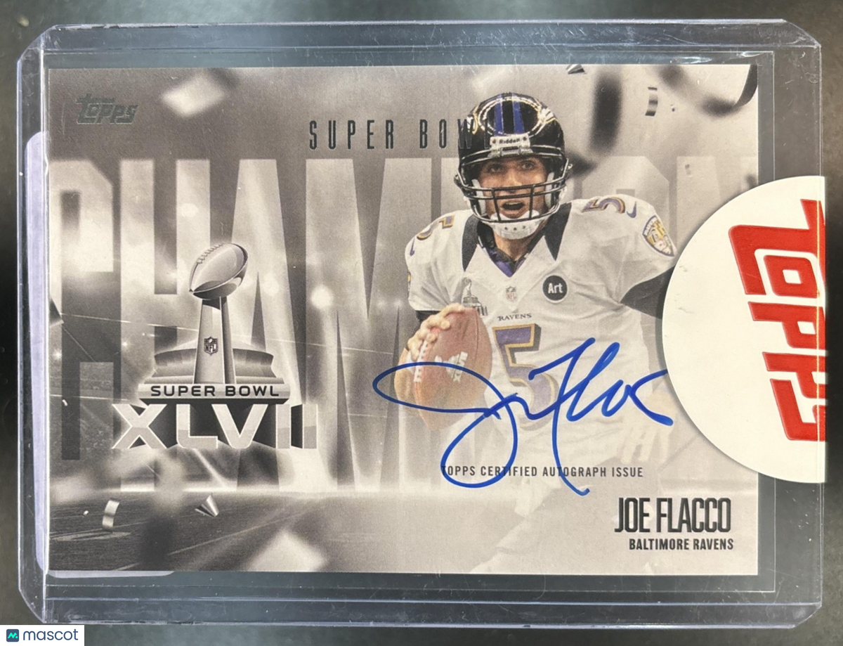 2026 Topps Joe Flacco Super Bowl Champion Signatures Auto Baltimore Ravens