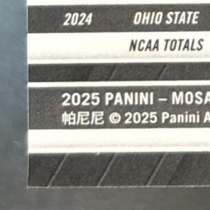 2025 Panini Mosaic Will Howard Rookies Genesis Prizm #318 RC Pittsburgh Steelers