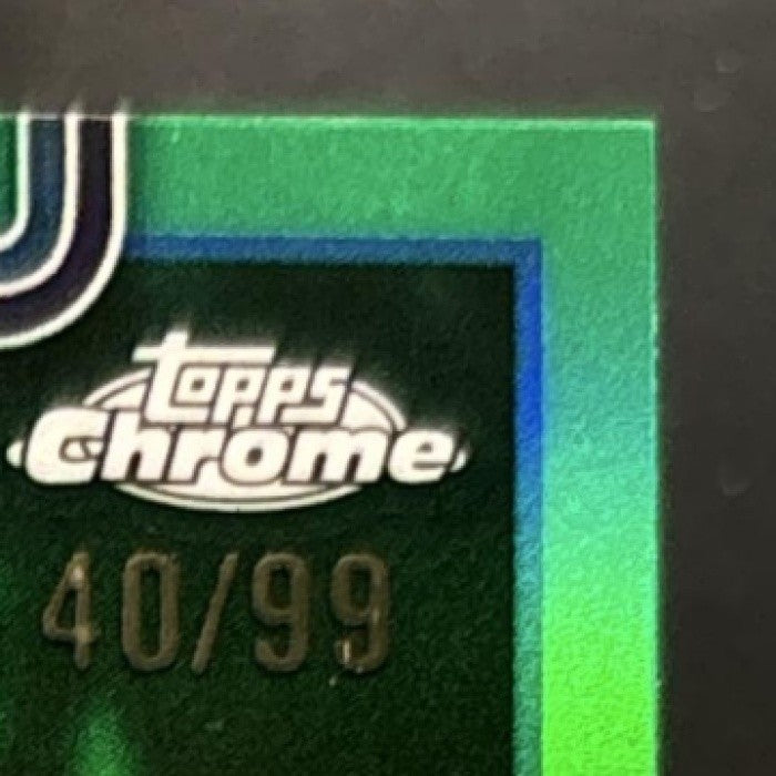 2025-26 Topps Chrome Update Kon Knueppel Green /99 #154 RC Charlotte Hornets